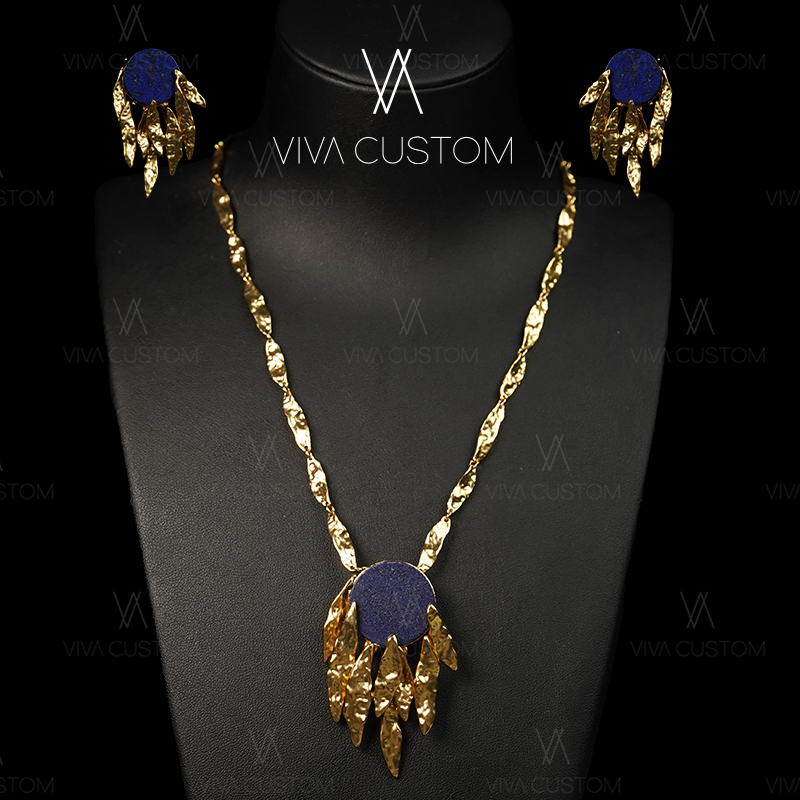 (鎏金岁月系列)中古轻奢气质东方蓝套装