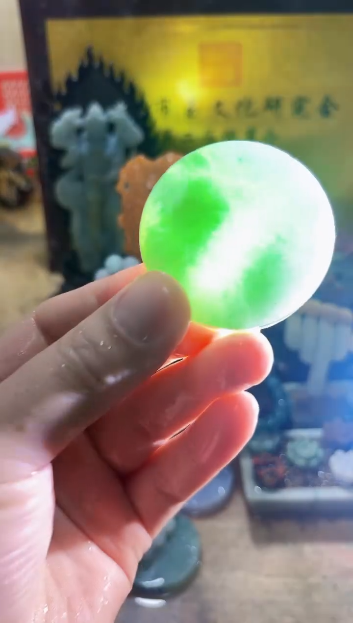 未镶嵌挂件翡翠A货常星7836