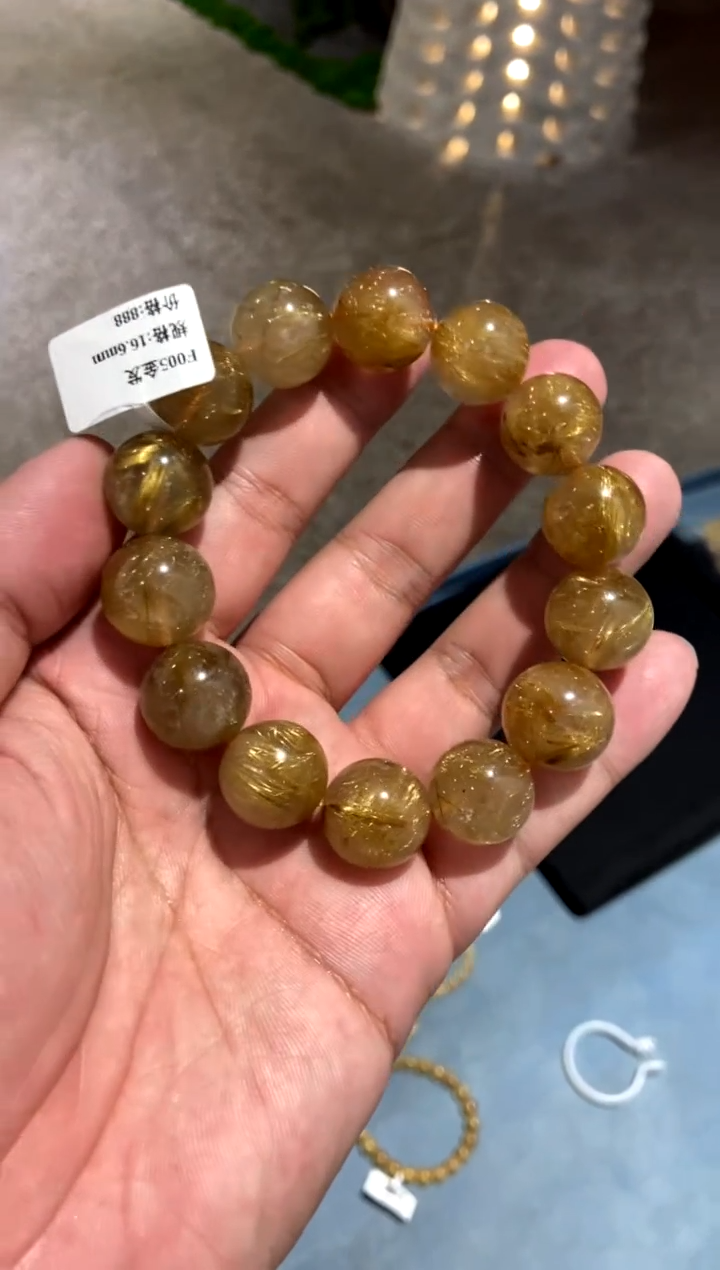 【闪购商品】水晶977-未镶嵌金发16mm+