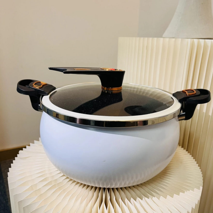 【主播补贴】白色微压锅