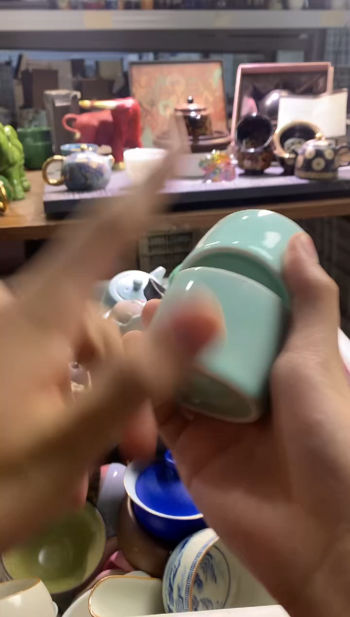 茶具茶壶、盖碗、主人杯、客杯（轻轻微瑕介意勿拍）