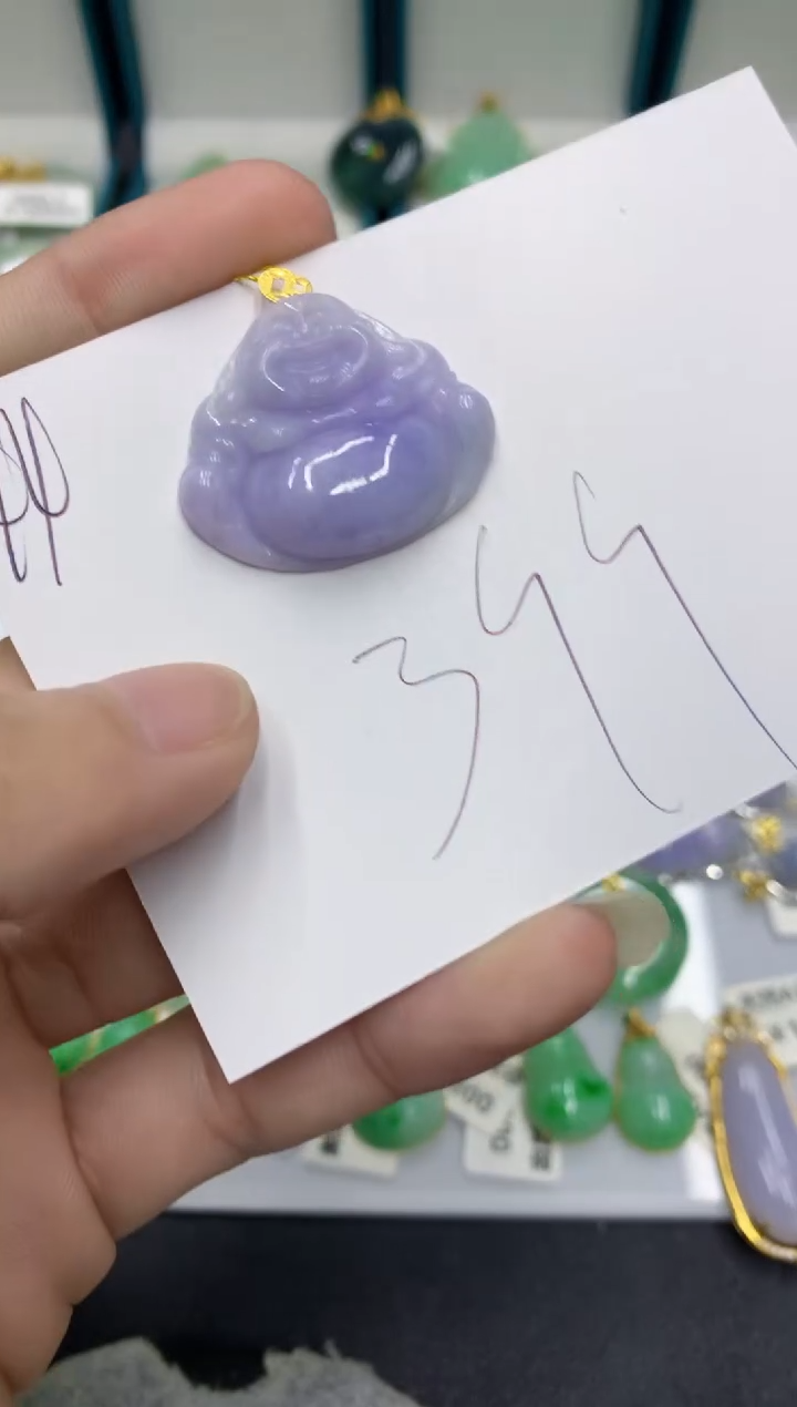 【闪购商品】翡翠颈饰18K金镶嵌翡翠