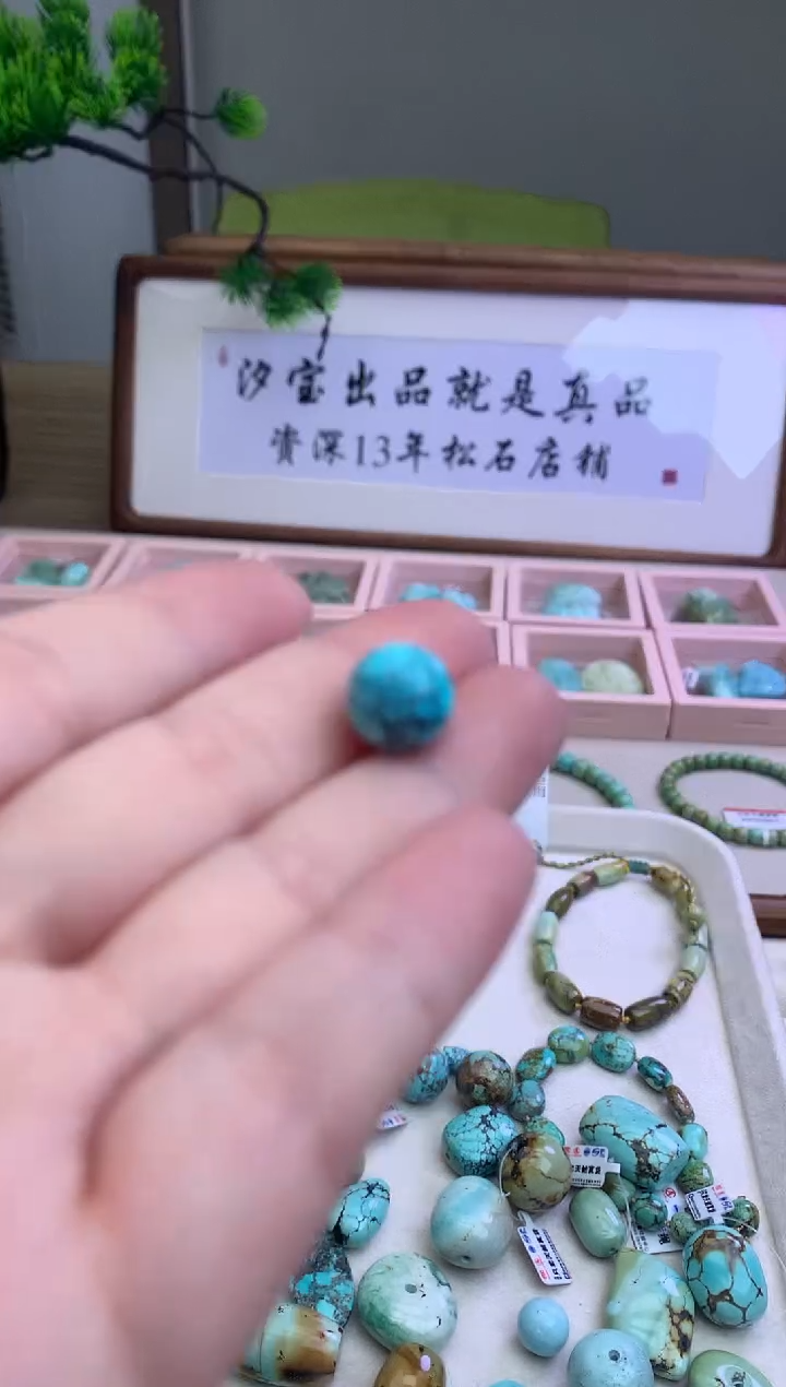 【闪购商品】绿松石A67未镶嵌A67单珠