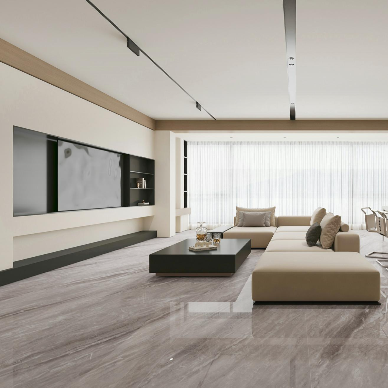 简兮岩板大理石瓷砖希腊灰900X1800X11mm