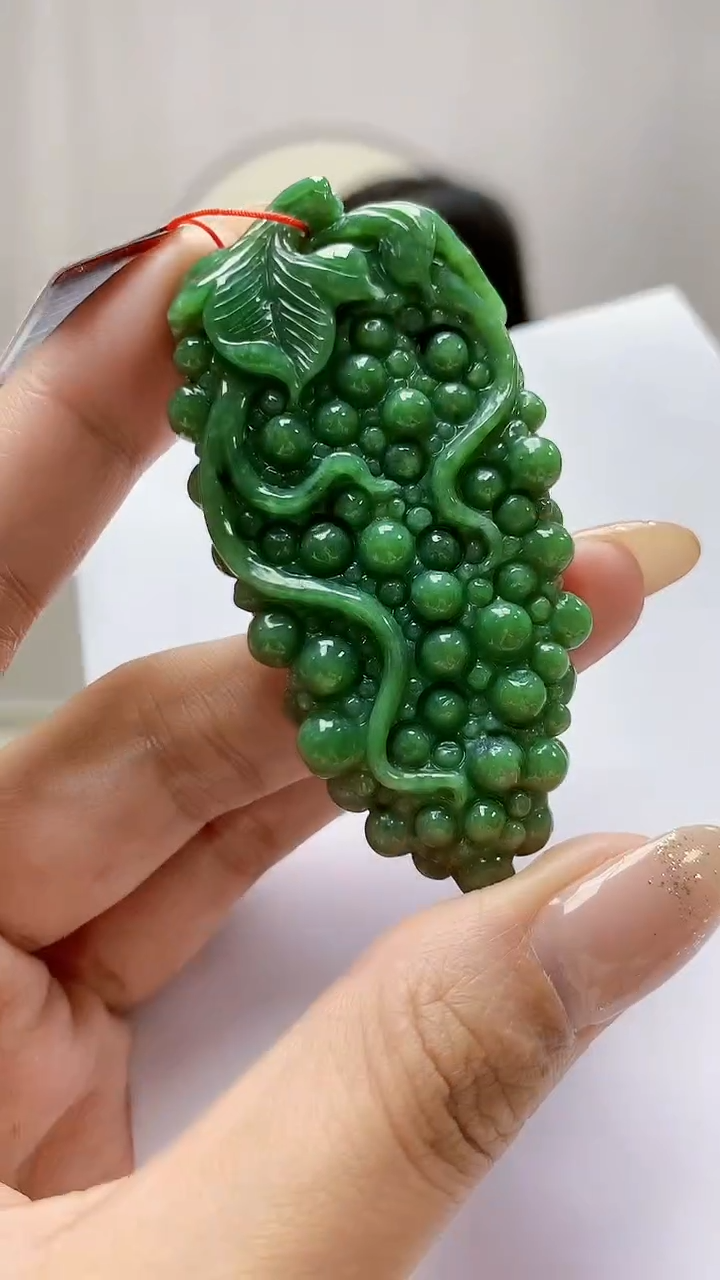 未镶嵌定制翡翠4852MM-毛货挂件63