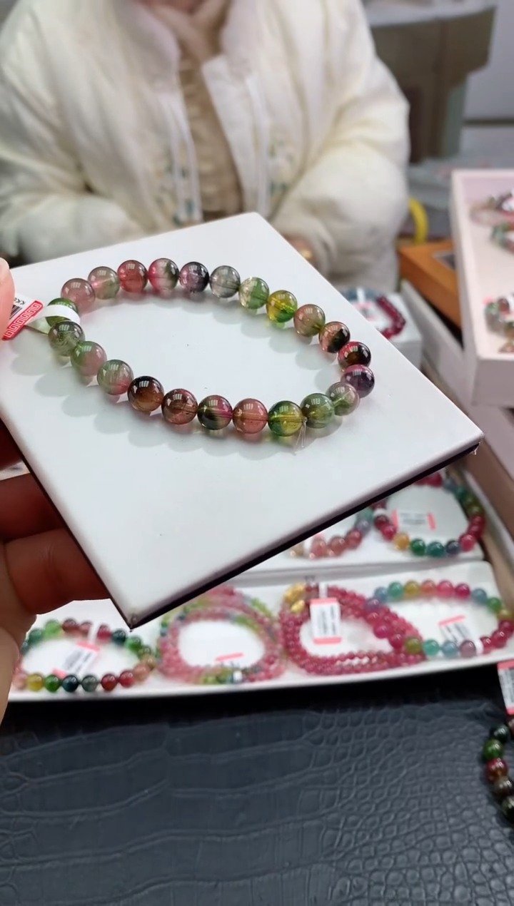 【闪购商品】碧玺手串未镶嵌多样性发一条