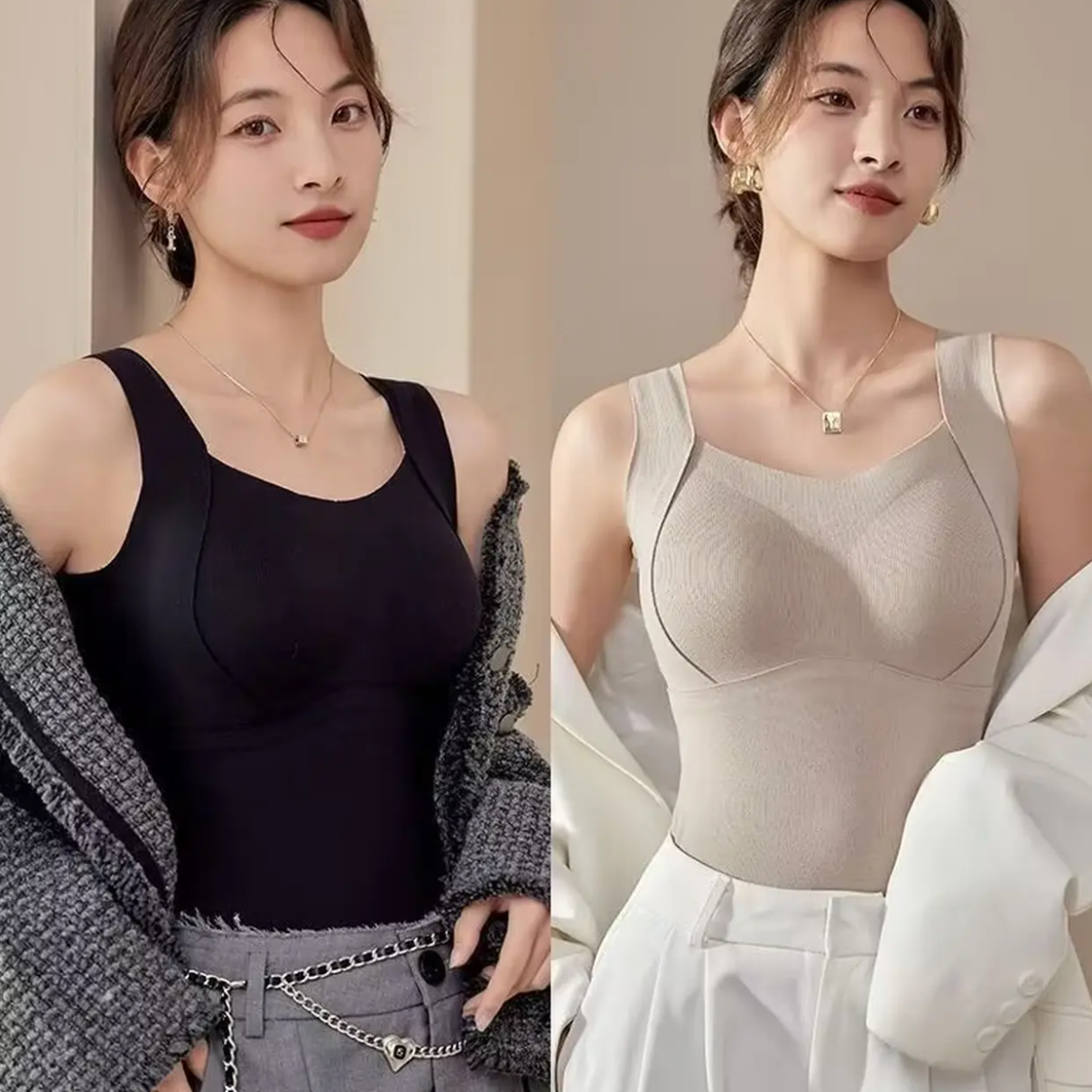 超好穿美背不跑杯不空杯立体显胸型秋装女款爆款2025新款