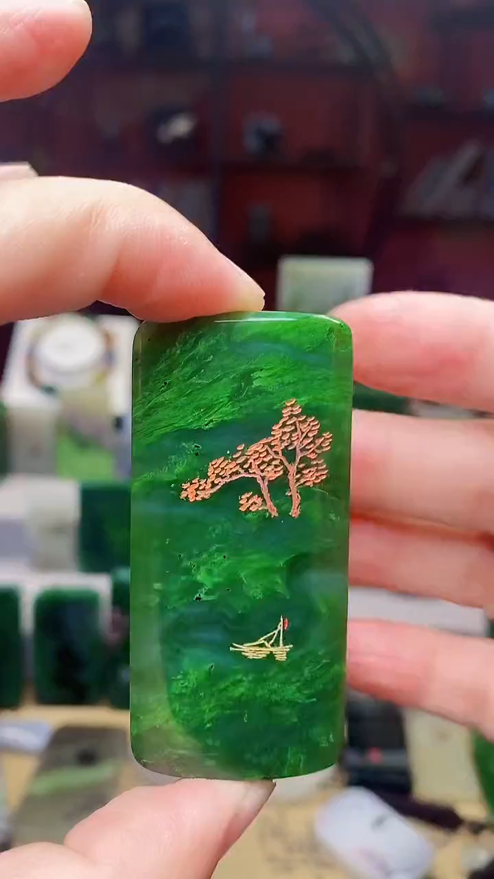 和田玉未镶嵌挂件191