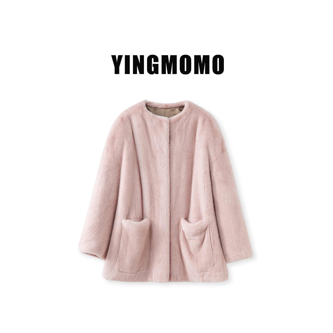 【YINGMOMO】影哥「帕丁顿」新泰迪丹麦紫金短二天鹅绒整貂皮草外套