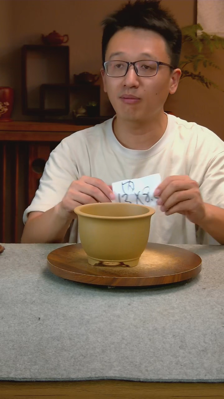 E4艾砂宜兴紫砂花盆