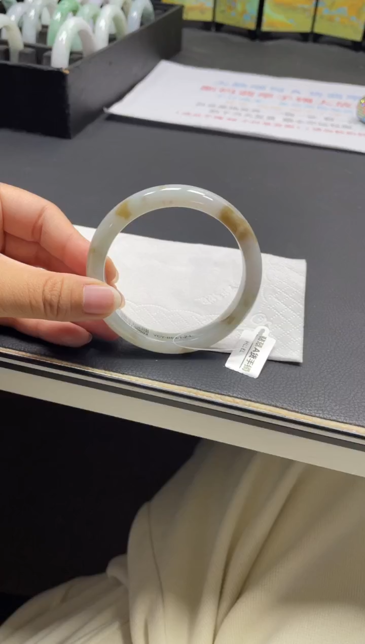 未镶嵌手镯翡翠06#天然缅甸A货翡翠手镯57-58圈口