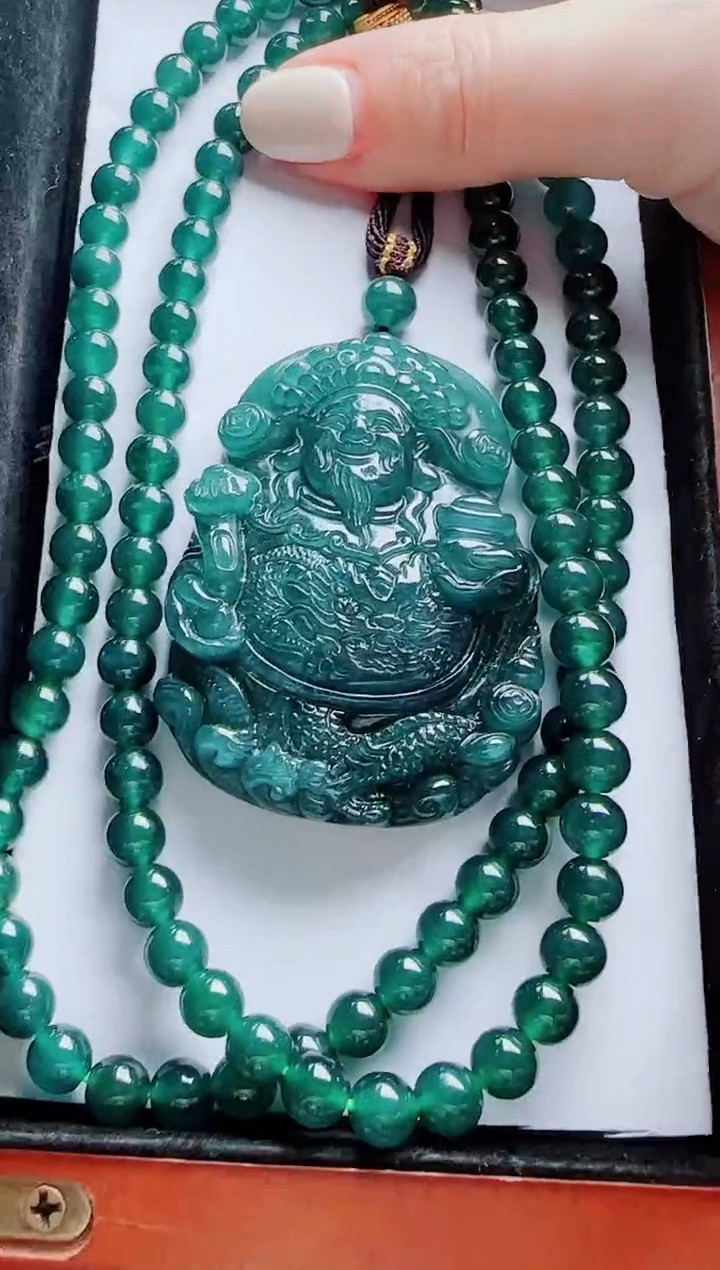 颈饰未镶嵌翡翠多样性发其一 财神