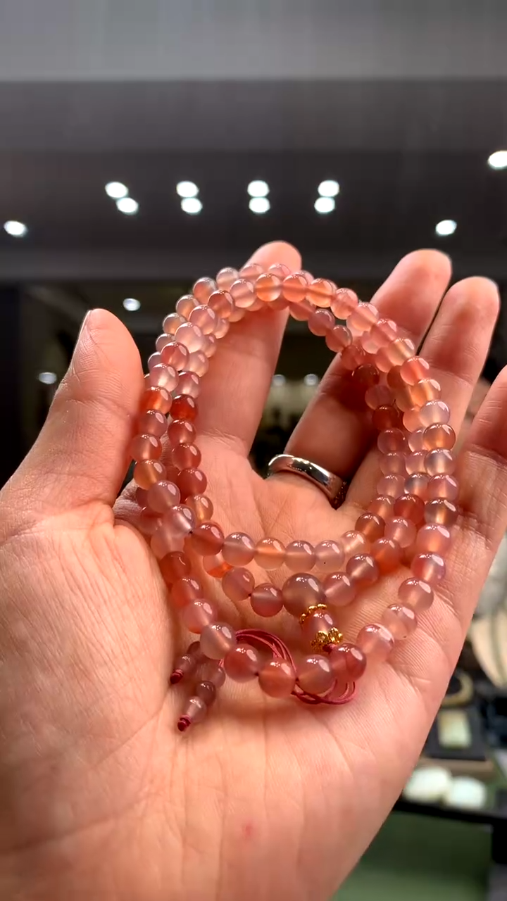 未镶嵌手串南红玛瑙手串多圈