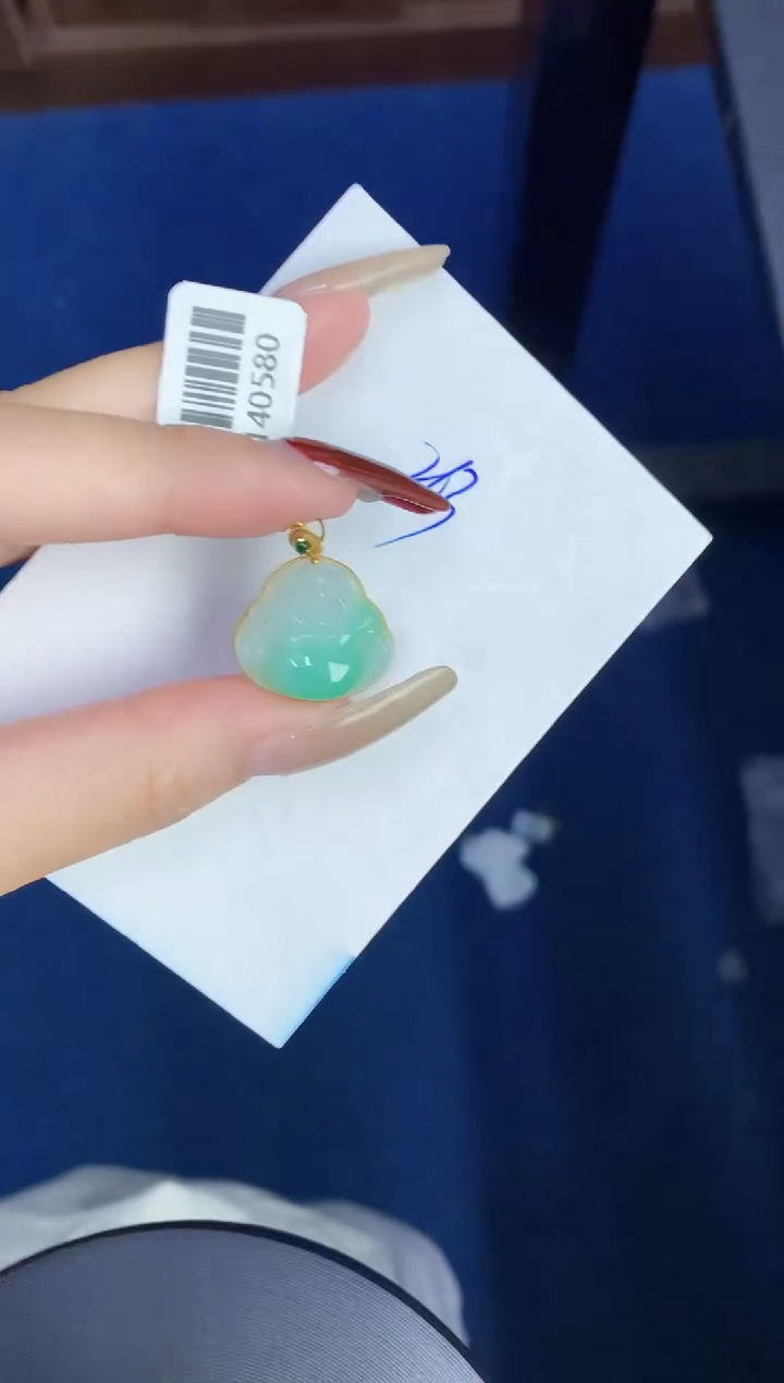 【闪购商品】翡翠颈饰18K金镶嵌0000000000