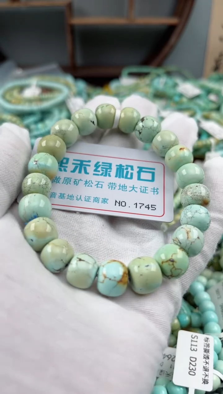 未镶嵌绿松石松石1745