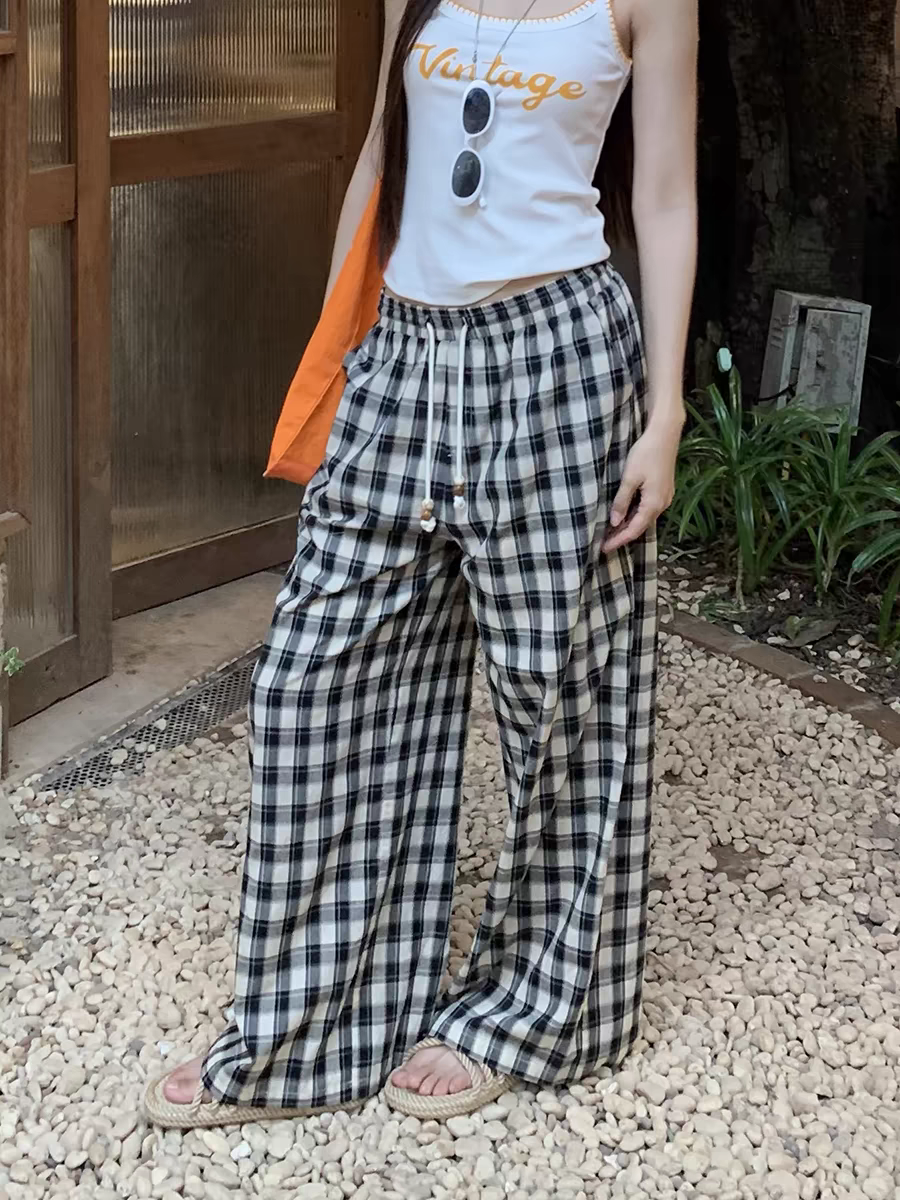9951女士宽松休闲显瘦2025年夏季新款时尚气质百搭减龄女裤