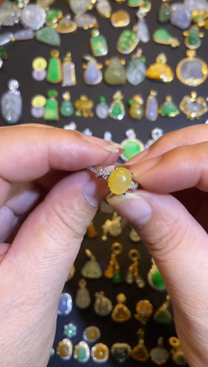 吊坠(不含链)银S925镶嵌翡翠1