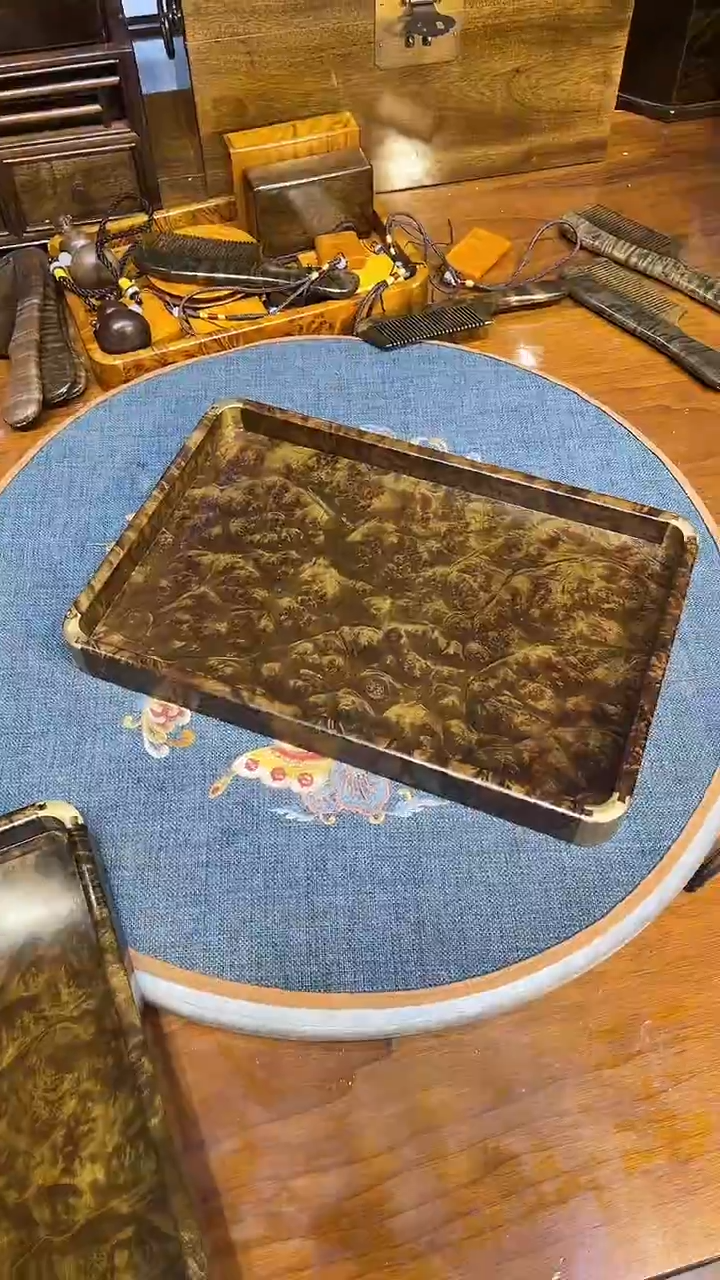 乌木类成套家具瘤疤茶盘 s1