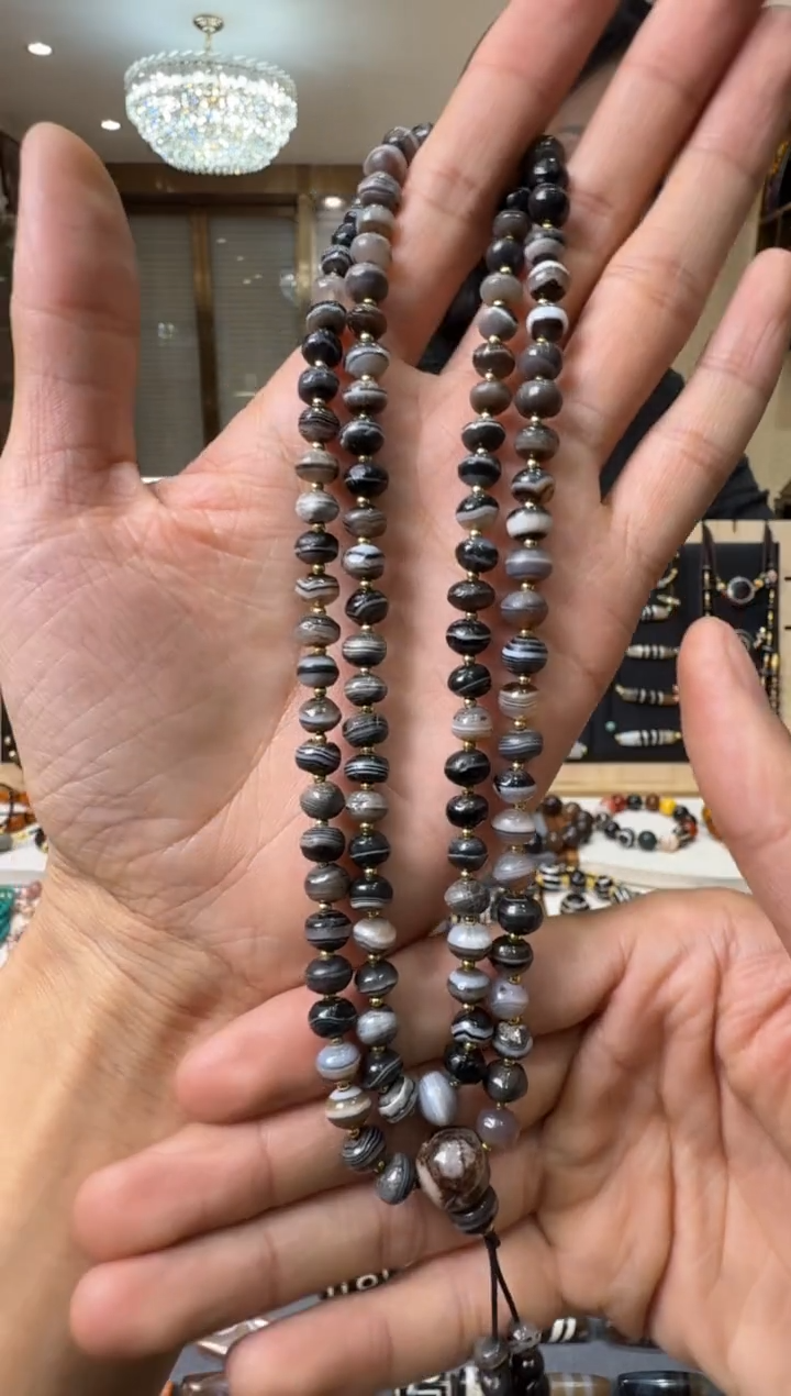 【闪购商品】玛瑙/玉髓珠宝半成品未镶嵌玛瑙珠项链