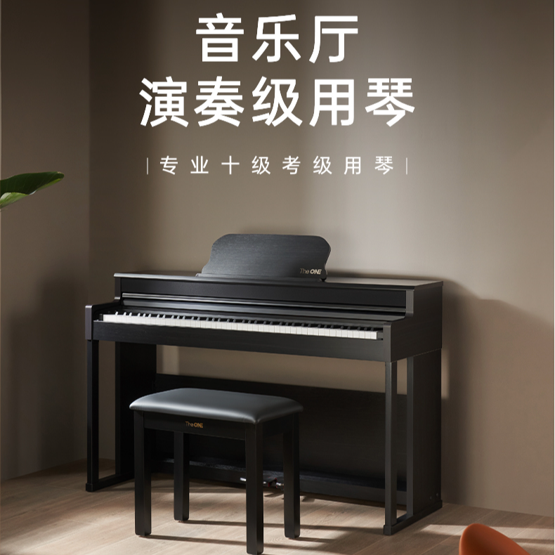【郎朗综艺同款】TheONE88键重锤立式电钢琴智能亮灯跟弹自动挡钢琴