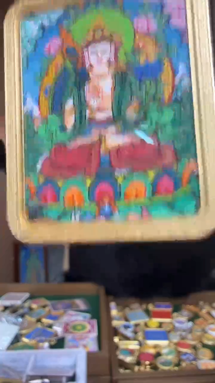 吊坠虚老师-热贡纯手绘唐卡