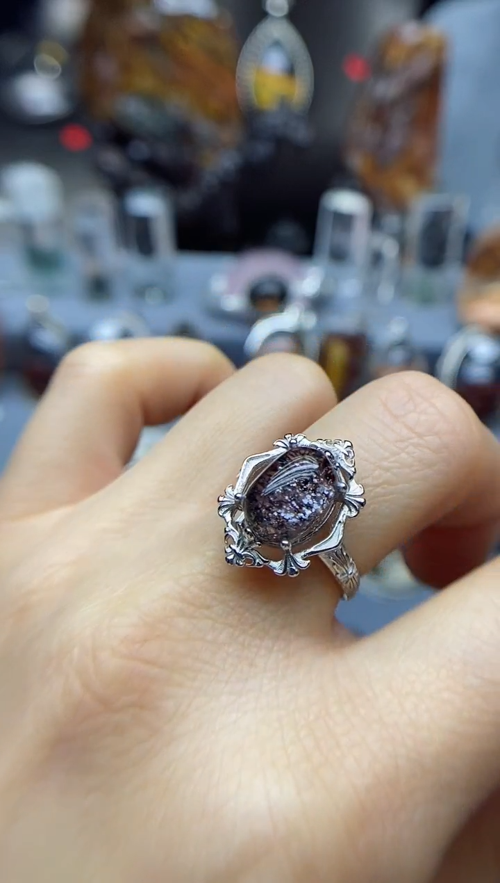 【闪购商品】水晶戒指银S925镶嵌水晶