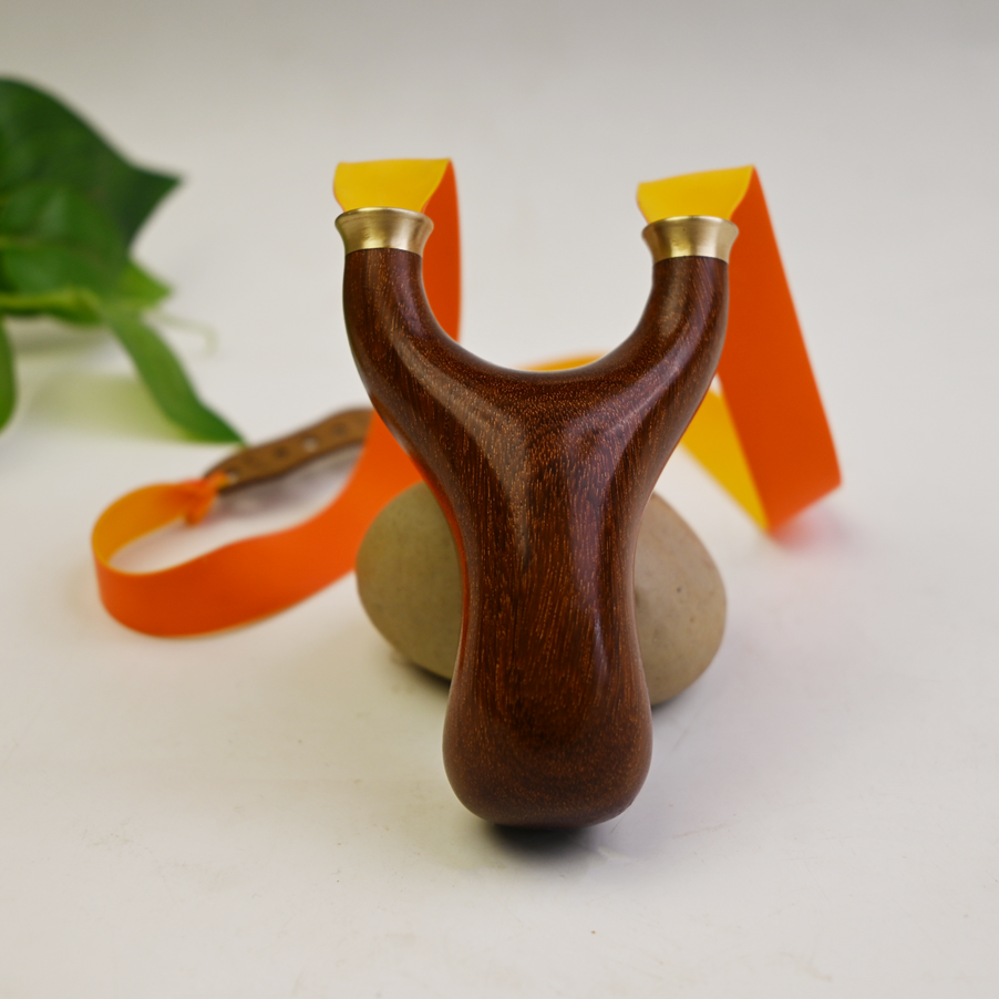 金星紫檀快压掌中宝小胖弹弓一把（60.15左右）