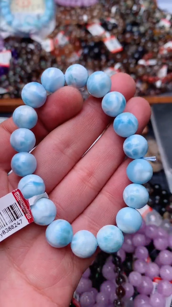 【闪购商品】针钠钙石（海纹石）手链未镶嵌372天然