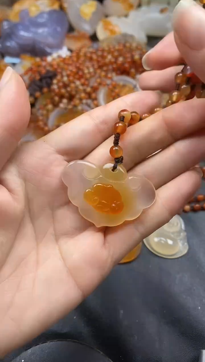 未镶嵌1玛瑙/玉髓漂**心ll