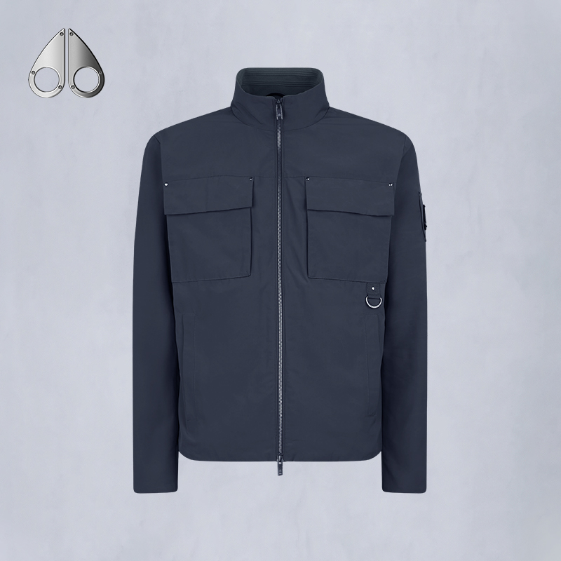 MOOSE KNUCKLES 男小剪刀工装口袋翻领夹克外套M15MJ102