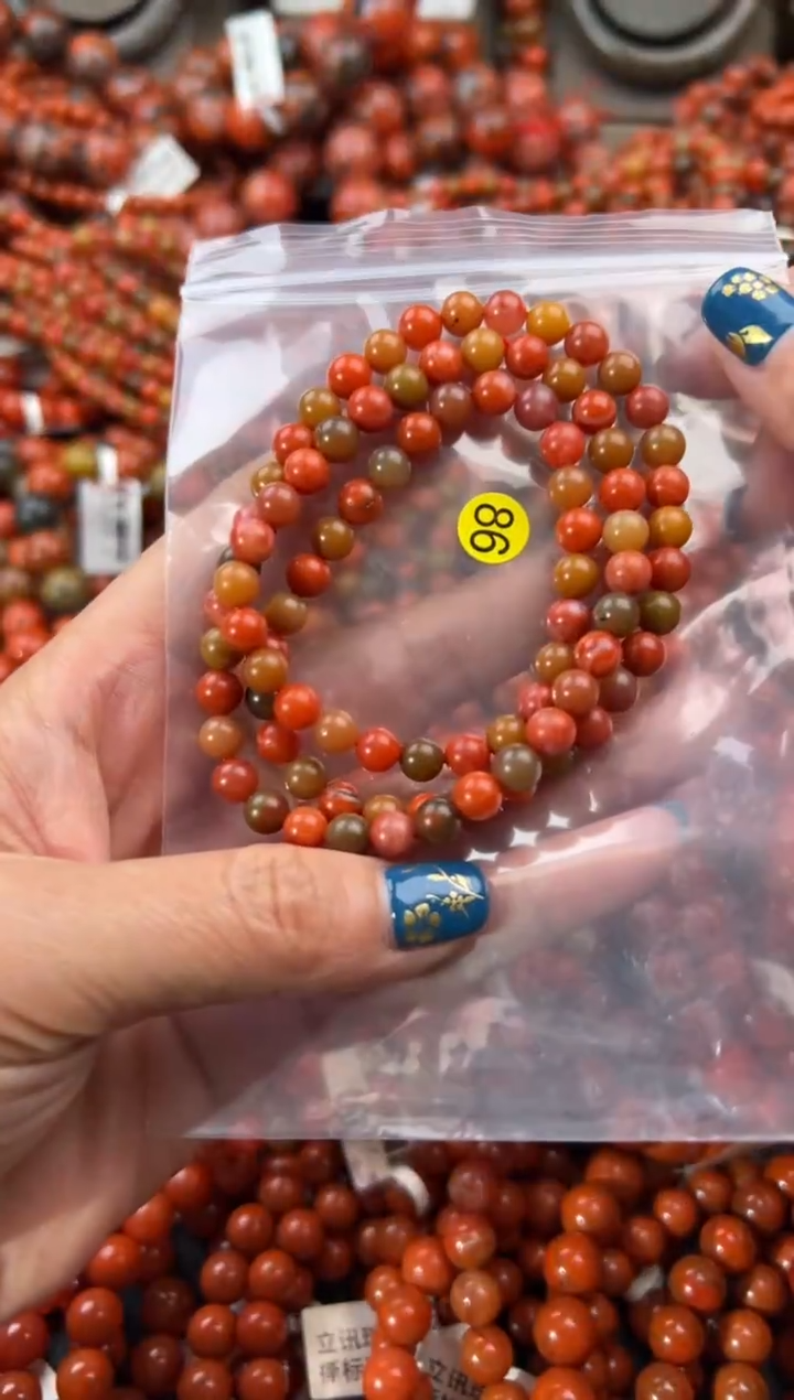 未镶嵌手串南红玛瑙6+