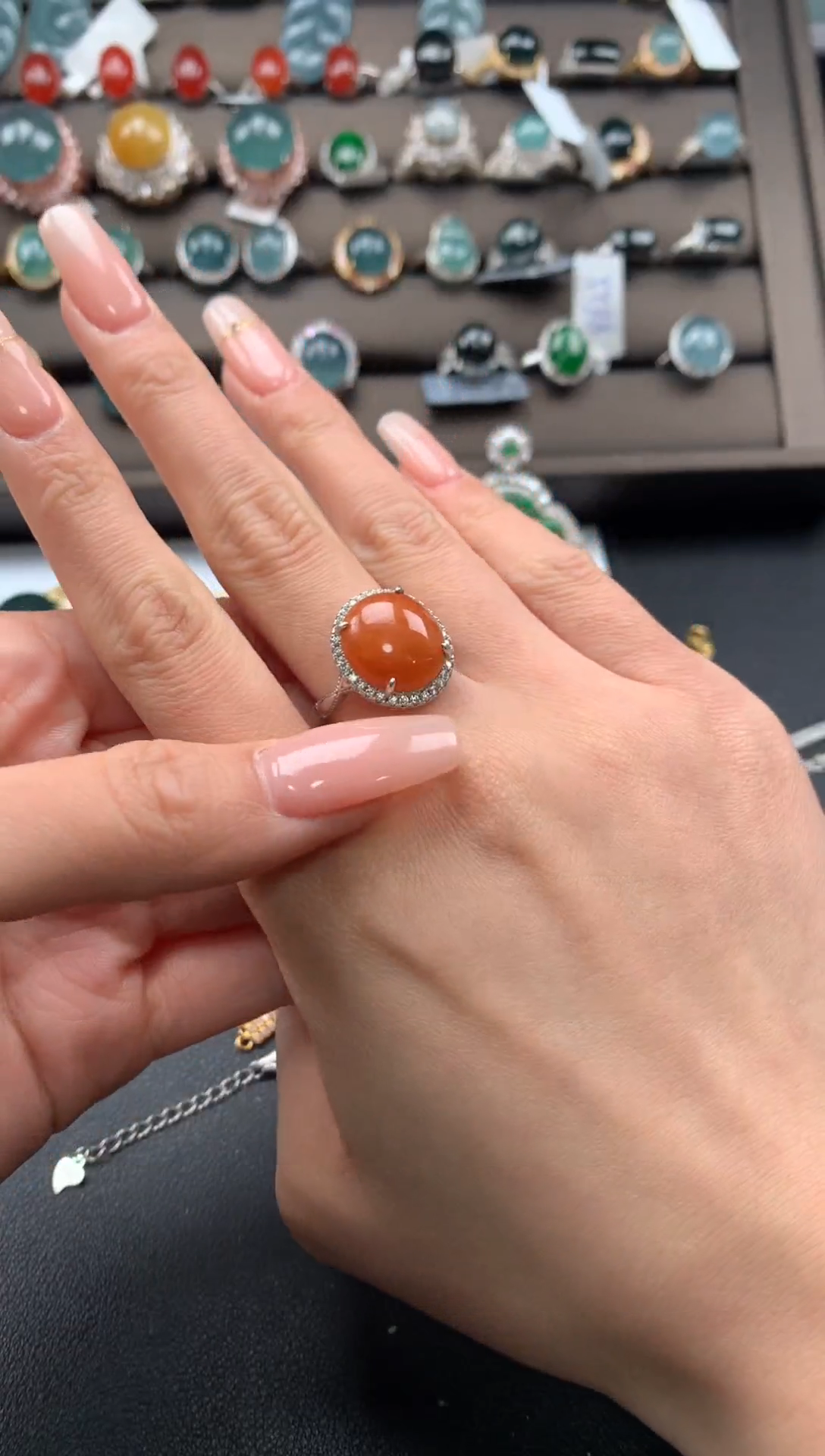 【闪购商品】翡翠戒指银S925镶嵌123123123