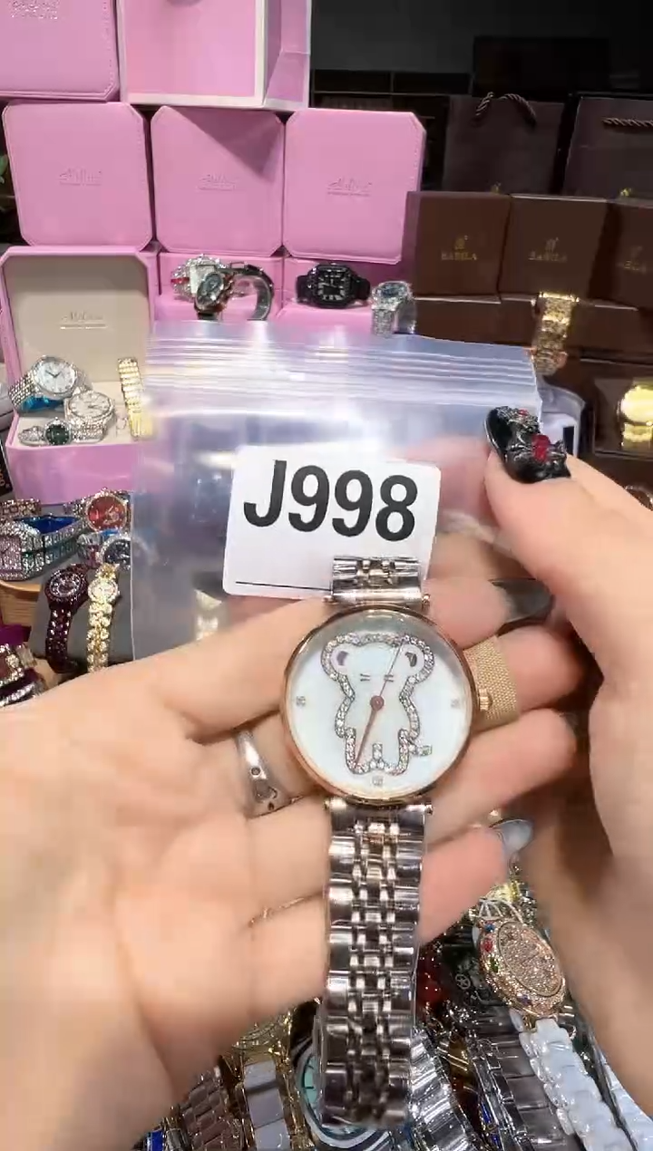 石英机芯不锈钢不锈钢直播定闪专用