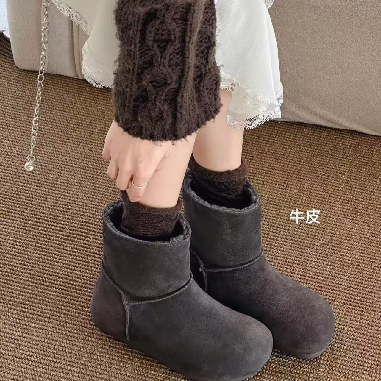 916【济洲岛】牛皮百搭博肯秀气鞋女2025新款运动板鞋休闲