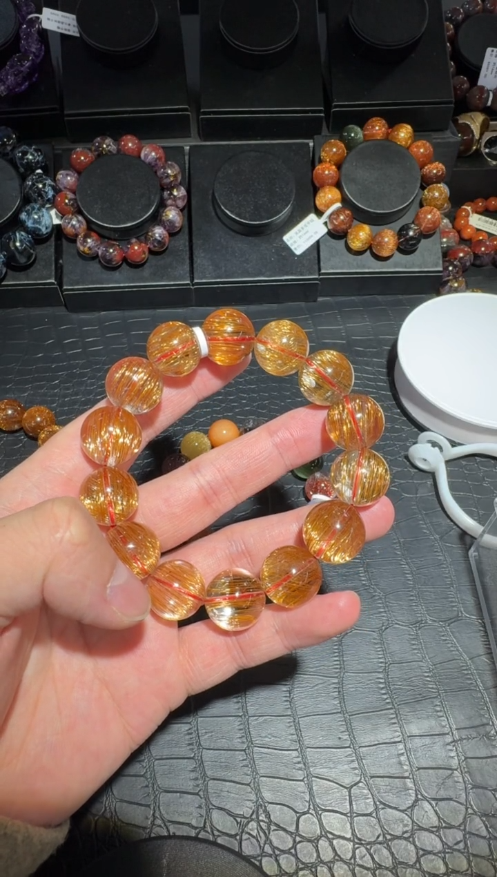 【闪购商品】水晶手链未镶嵌单圈发晶A17（多样性发其一）