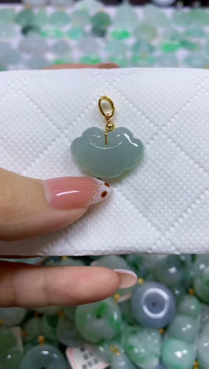 颈饰未镶嵌翡翠天然翡翠A货