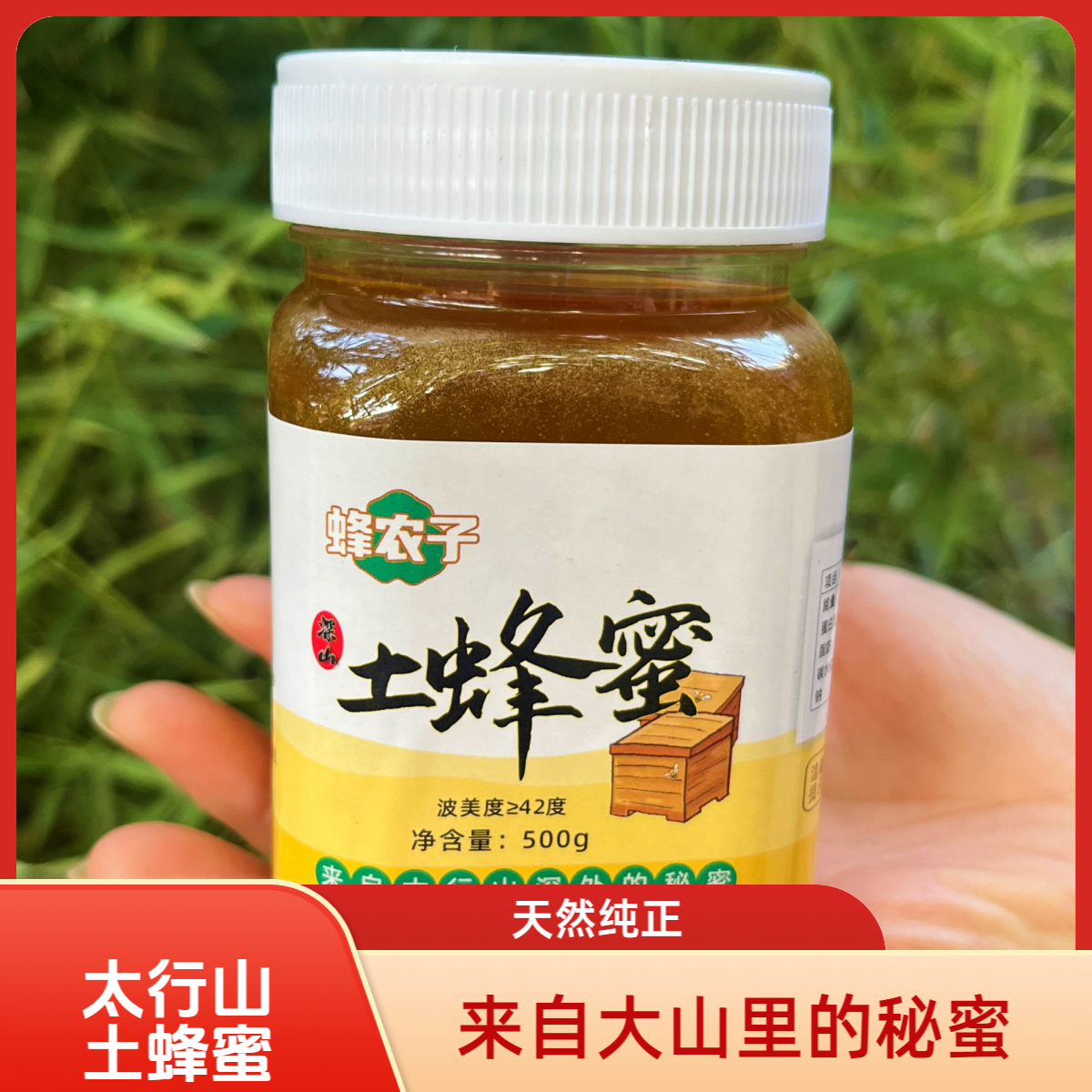 太行山深山土蜂蜜（加一斤山楂片）