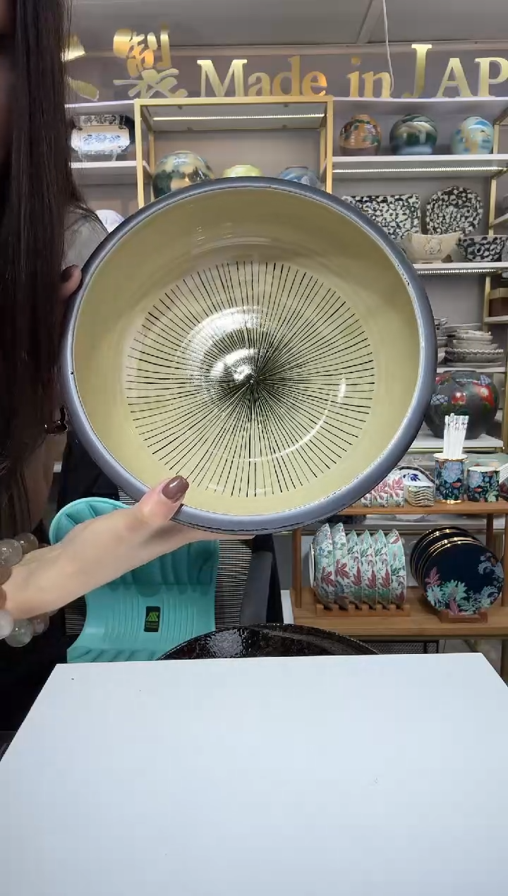 陶瓷24厘米汤钵一只（微瑕）MTK-19