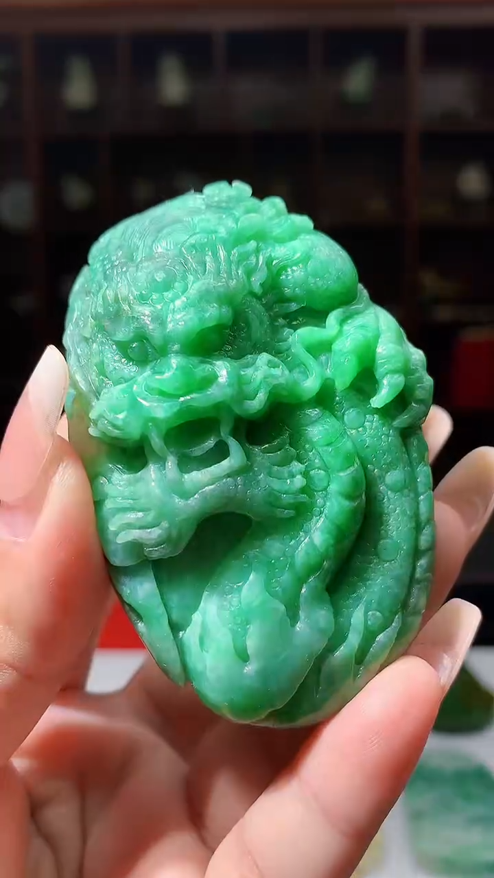 【闪购商品】定制翡翠未镶嵌1088xx-毛货挂件17