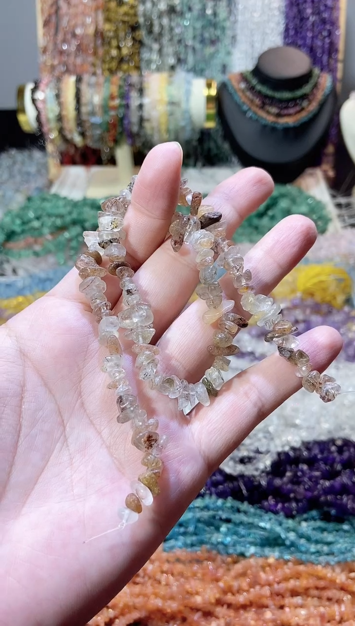 未镶嵌珠宝半成品水晶铜发晶