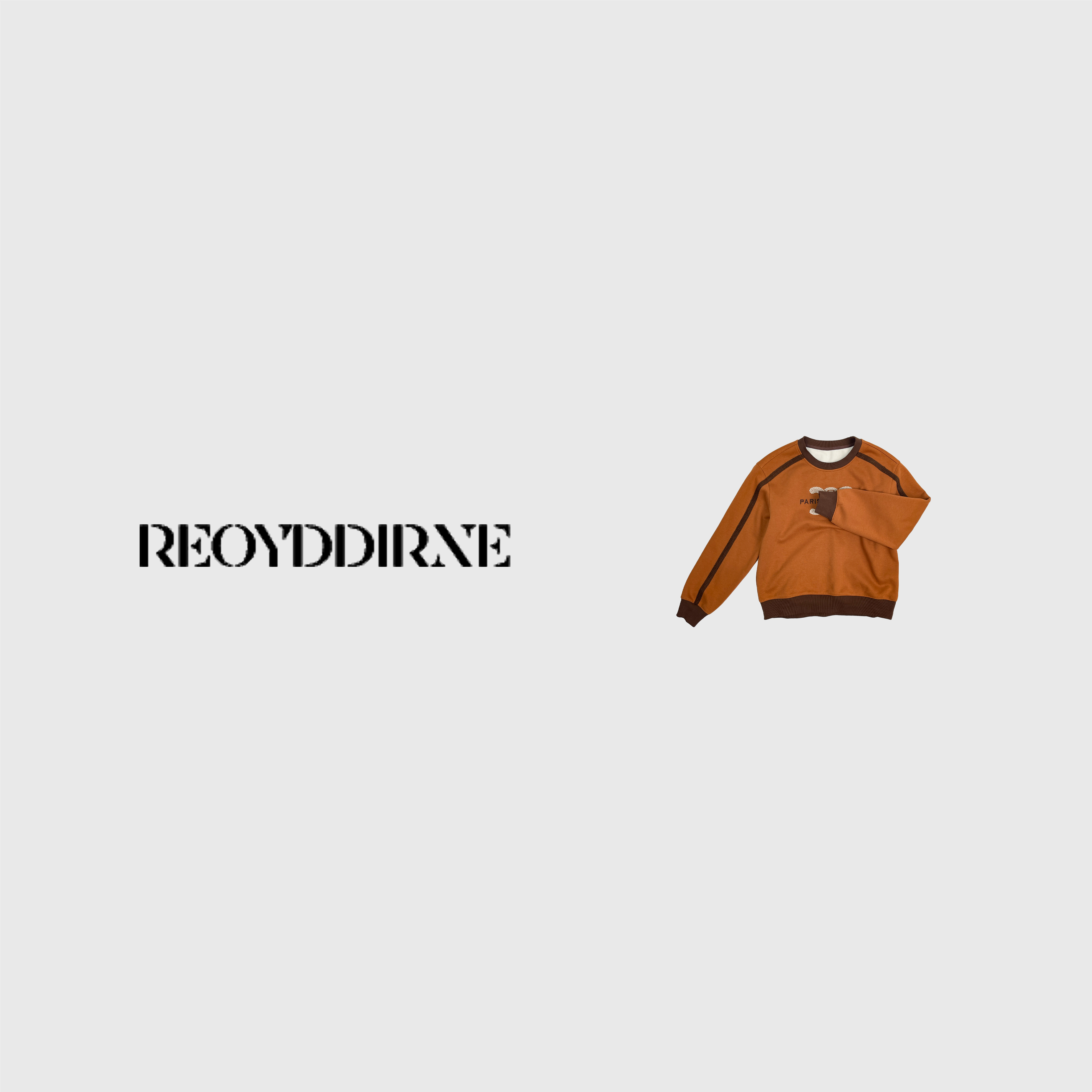 【Reoyddirne】25秋冬百搭休闲拼接圆领长袖卫衣120757