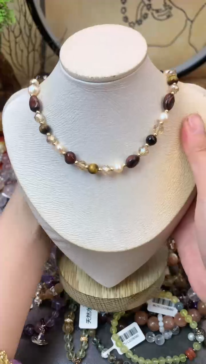 【闪购商品】石英质玉项链未镶嵌1420