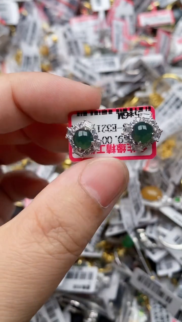 【闪购商品】翡翠戒指银S925镶嵌33333---3