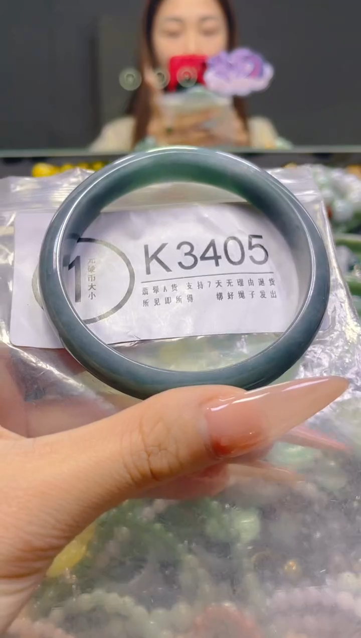 颈饰未镶嵌翡翠59-61/K/翡翠A货，一件也是批发价