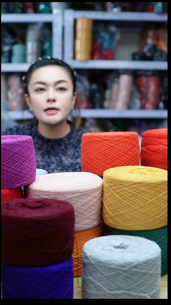 羊绒欢姐手编线D975