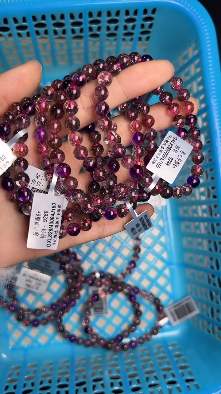 【闪购商品】水晶手链未镶嵌GXL826约6mm多样性发一件