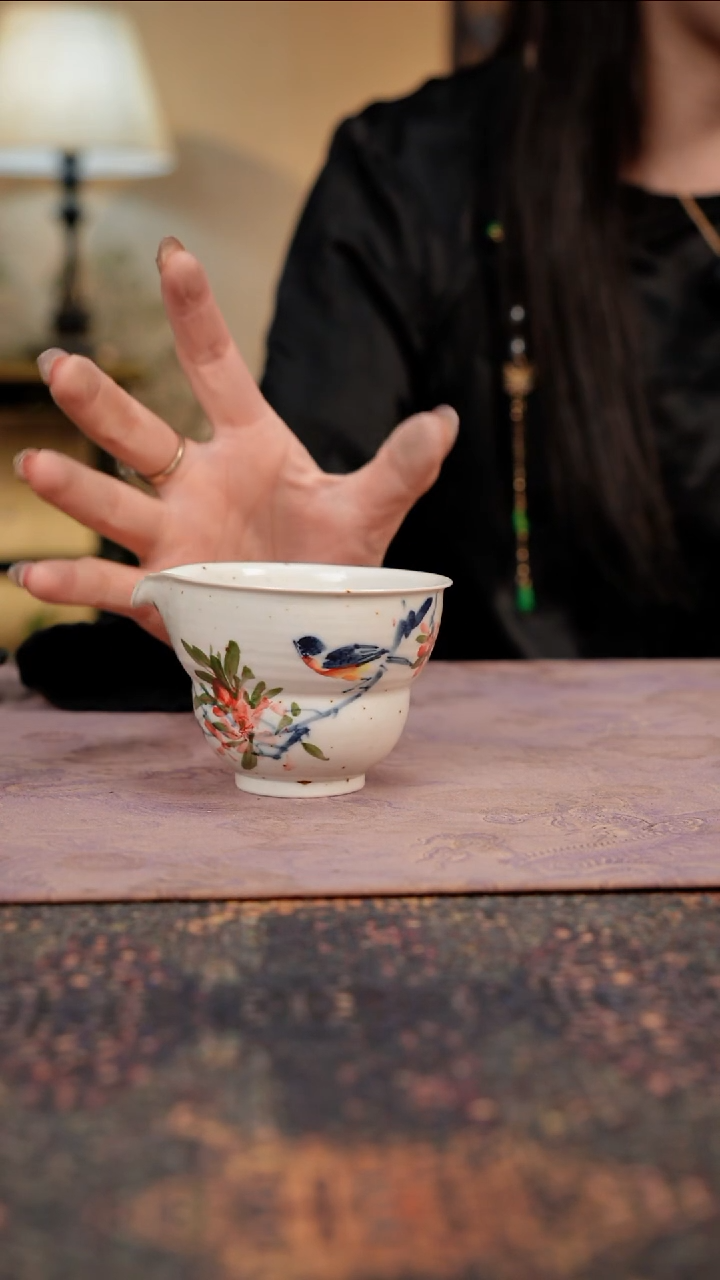 杯景德镇陶瓷杯碗柴烧多人