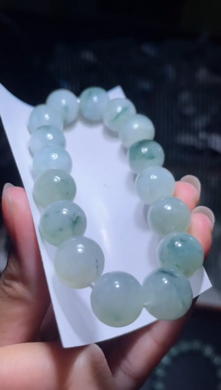 未镶嵌定制翡翠天然缅甸翡翠手串16