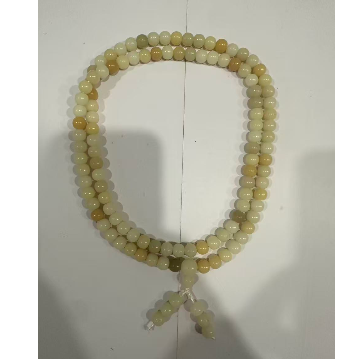 C376 菩提根1.0cm多圈脖挂 原生态底色多样性