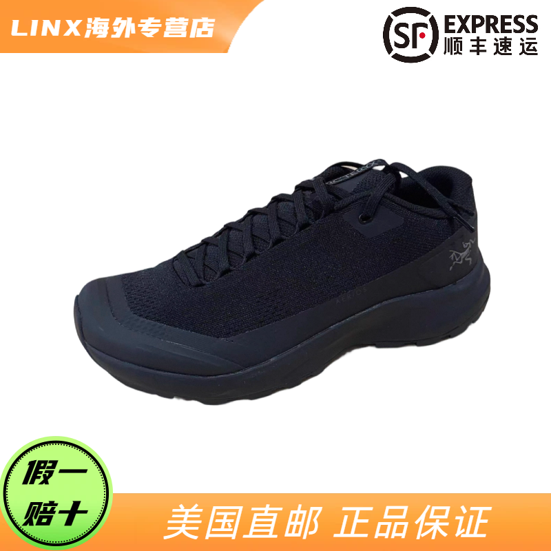 ARC‘TERYX × Aerios FL2 Mid低帮黑色白标徒步鞋